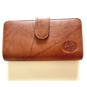 Buxton Genuine Leather Brown Wallet. 7.5" Length By 4" Height